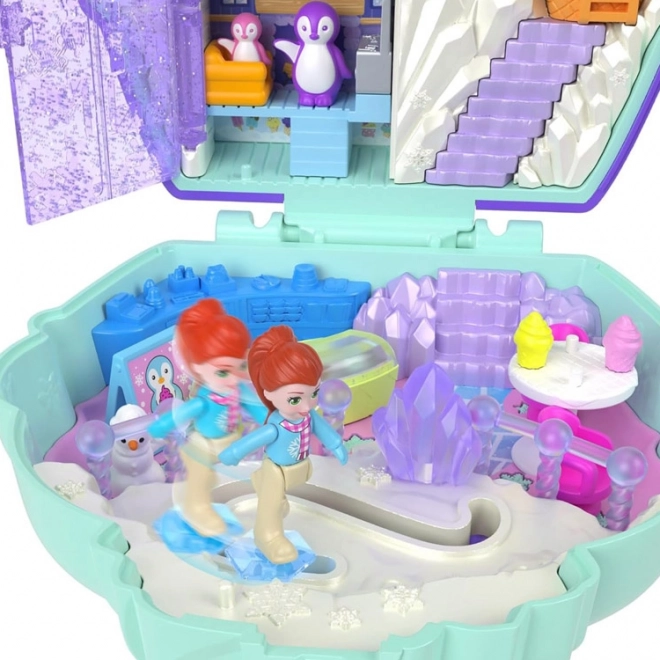 Polly Pocket Casetta Compatta di Ghiaccio con Pinguini
