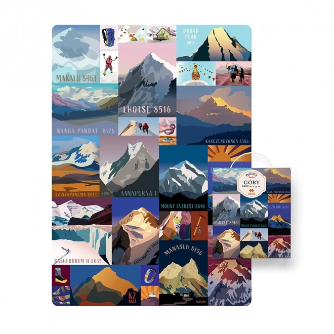 Puzzle 1000 pezzi Puzzlove - Montagne 8000 m s.l.m.