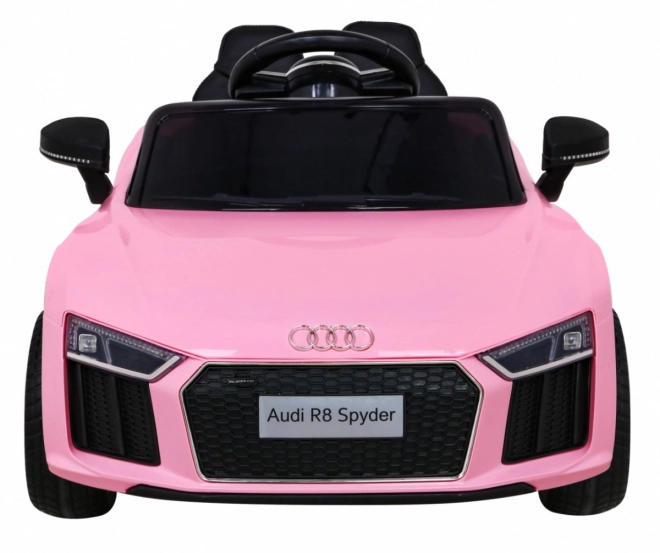 Auto elettrico per bambini Audi R8 rosa con telecomando