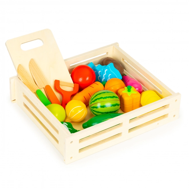 Verdure e frutta in legno per bambini