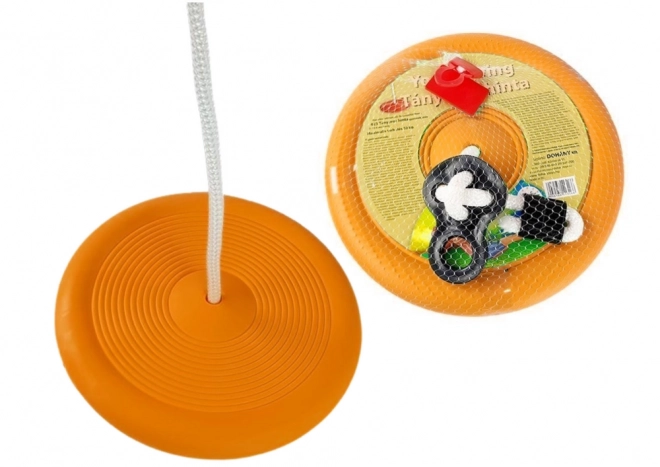 Altalena da giardino per bambini con piatto rotondo 423 arancione