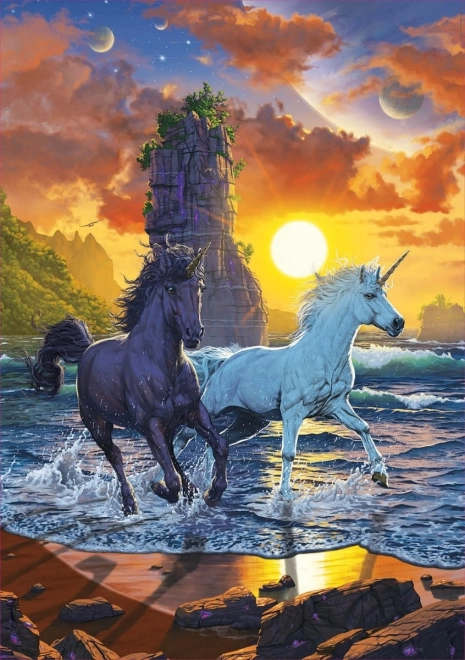 Puzzle Unicorni sulla spiaggia 1000 pezzi