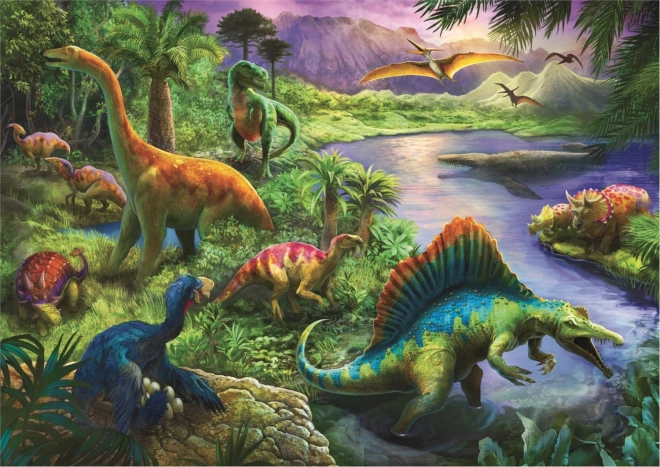 Puzzle 200 pezzi Dinosauri Predatori