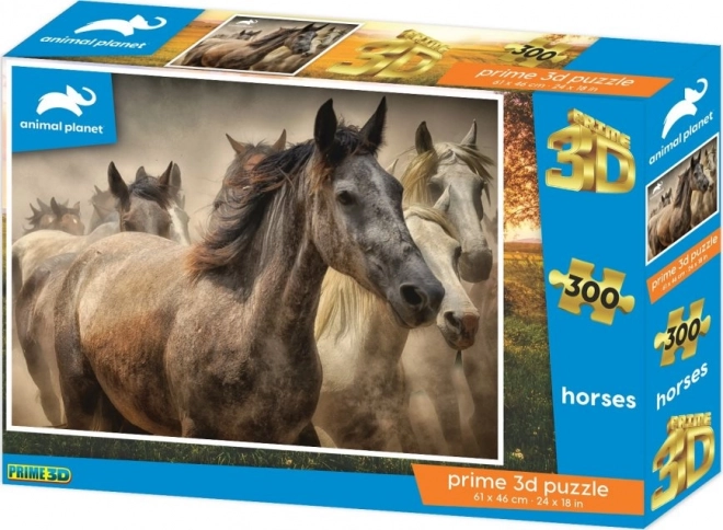 Puzzle 3D Prime Animal Planet: Cavalli 300 pezzi