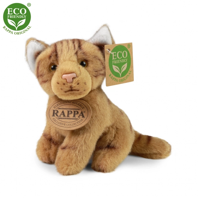 Gatto di peluche seduto eco-friendly 14 cm