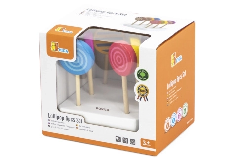 Set di lecca-lecca in legno