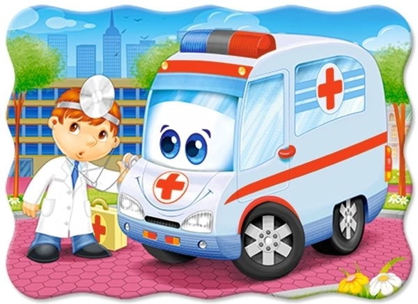 Puzzle Ambulanza Dottore per Bambini 30 Pezzi