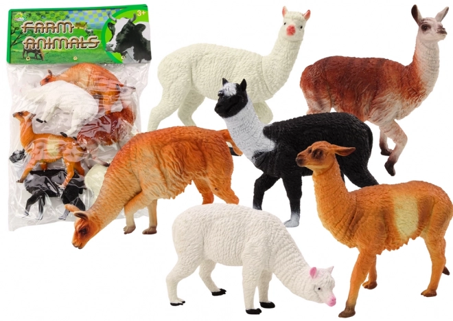 Set di Figurine Alpaca e Lama Fattoria