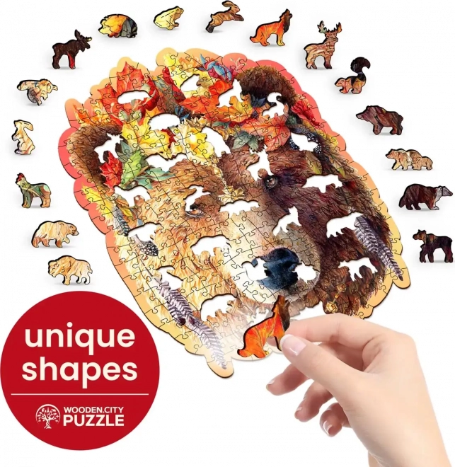 Puzzle in legno Orso Stiloso 250 pezzi