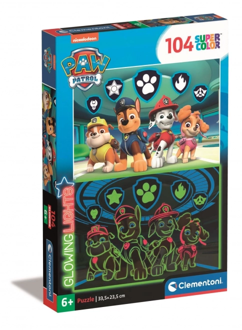 Puzzle Luminoso Paw Patrol 104 Pezzi