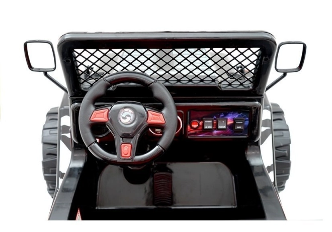 Auto elettrico per bambini Jeep potente nero S618