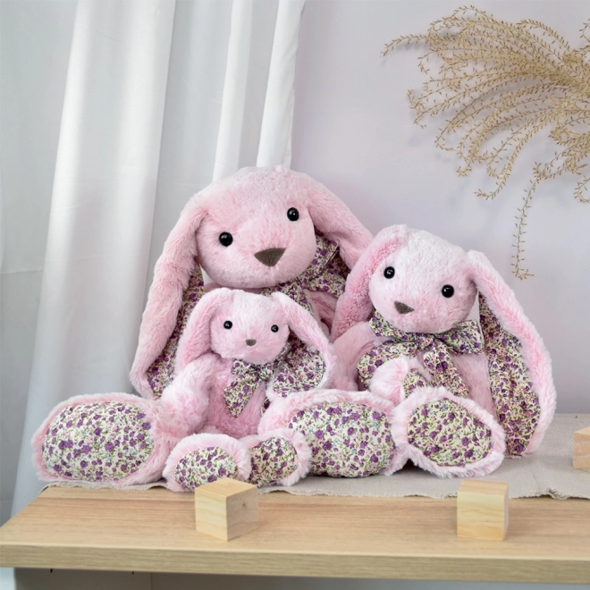 Coniglietto rosa peluche Doudou 50 cm
