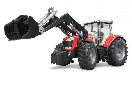 Trattore Bruder Massey Ferguson con caricatore frontale