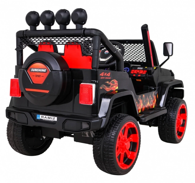 Auto fuoristrada Raptor Drifter Flames + Telecomando + Trazione 4x4 + Spazio di stivaggio + Partenza lenta + MP3 LED