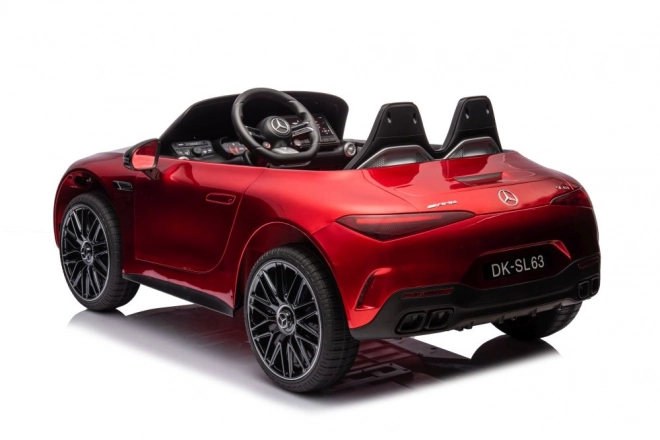 Mercedes AMG SL63 auto verniciato rosso a batteria