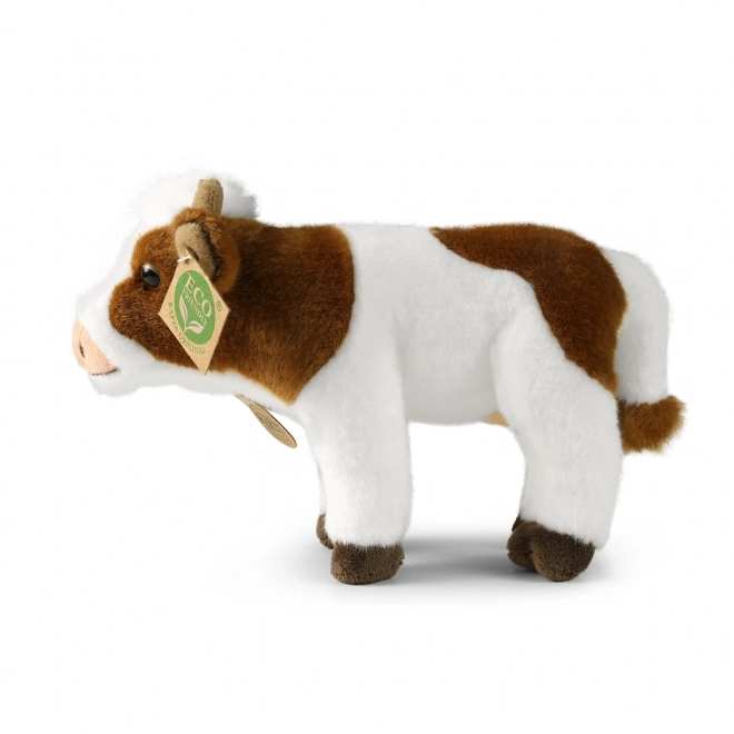 Mucca di peluche ecologica 23 cm