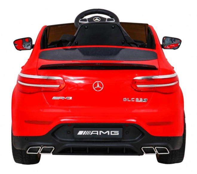 Mercedes Benz GLC63S per bambini Rosso + telecomando + trazione 4x4 + MP3 LED + EVA + partenza lenta