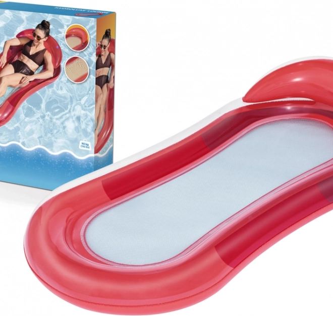 Materassino gonfiabile rosso con fondo a rete – Rosso