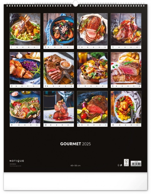 Calendario da Parete Gourmet 2025