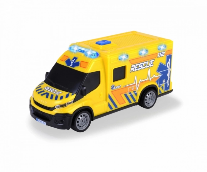 Ambulanza giocattolo Iveco Dickie Toys con luci e suoni