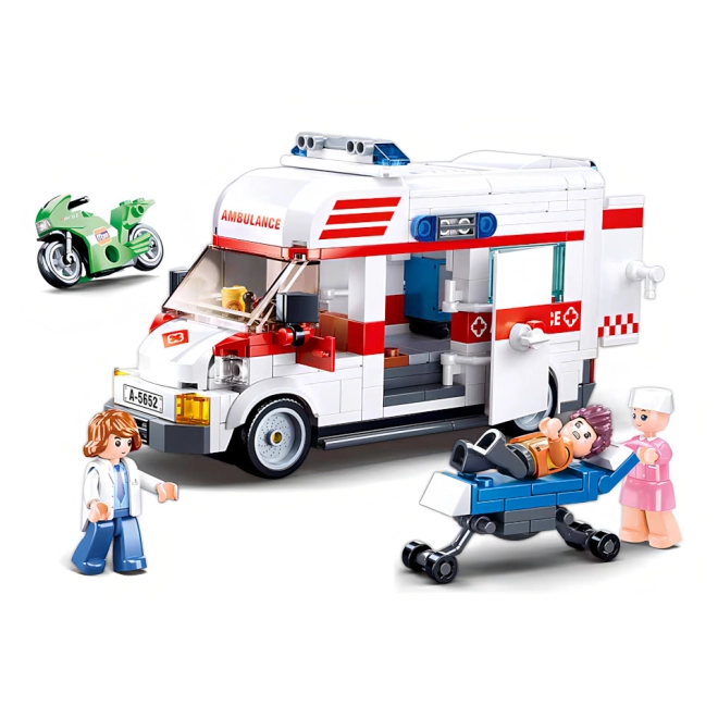 Tre minifigure con parti mobili
