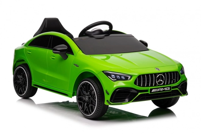 Auto elettrica per bambini Mercedes CLA 45s AMG verde 4x4