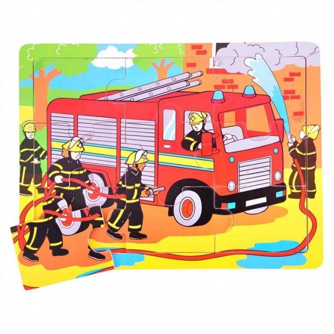 Puzzle in legno Vigili del Fuoco di Bigjigs Toys