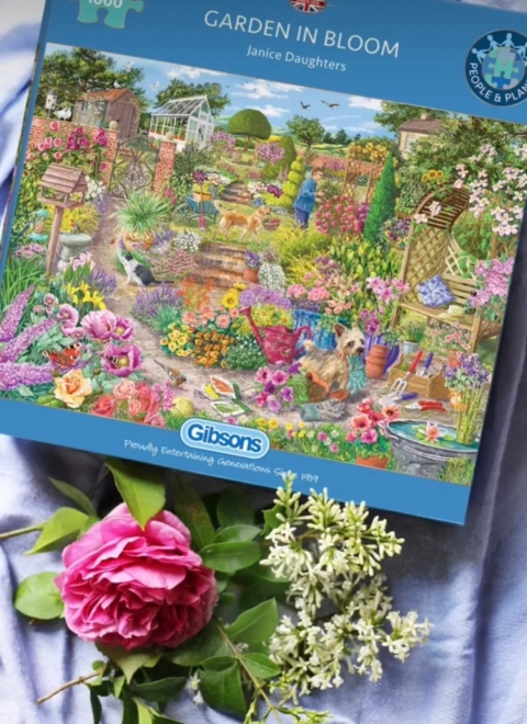 Puzzle Giardino Fiorito 1000 Pezzi