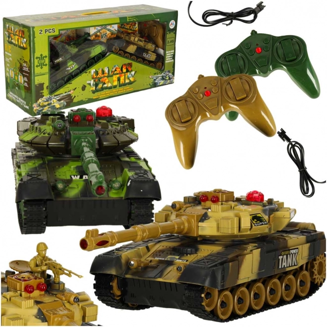 Carri armati RC T90 telecomandati 2,4 GHz – set da 2 pezzi