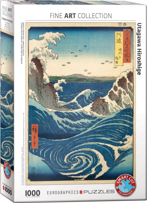 Puzzle Eurographics Utagawa Hiroshige: Vortice di Naruto 1000 pezzi