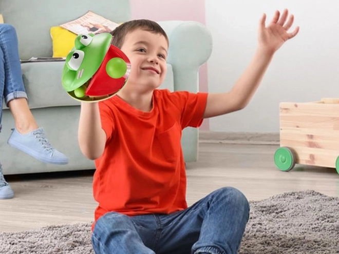 Set sportivo - gioco di abilità Catapulta Rana con 4 palline