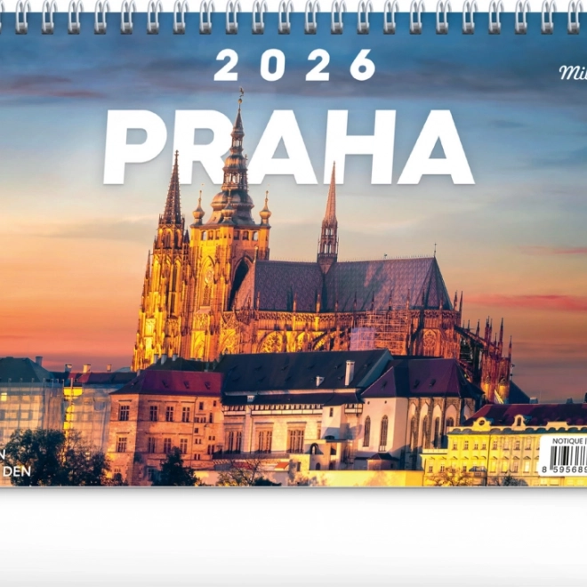 Calendario da tavolo Praga 2026