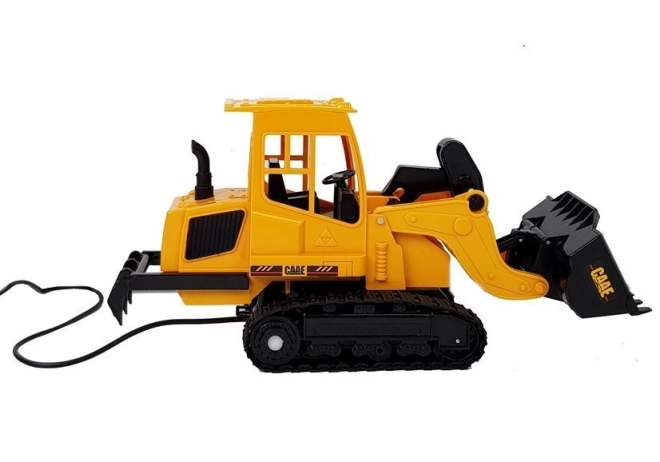 Escavatore bulldozer telecomandato con cingoli 1:36