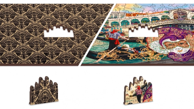 Puzzle in legno Carnevale di Venezia 2 in 1