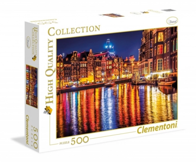 Puzzle Amsterdam Notturna 500 Pezzi