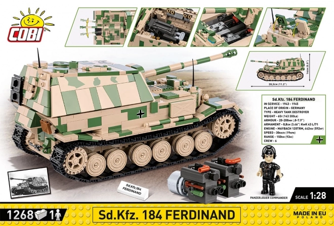 Modello in mattoncini Sd.Kfz. 184 Ferdinand