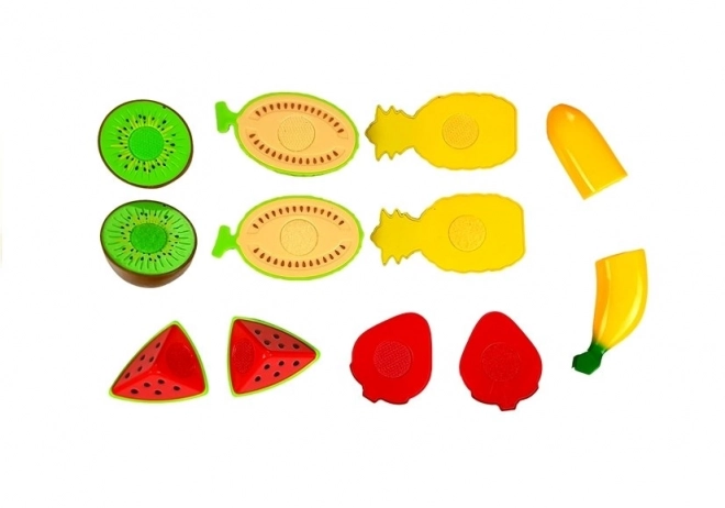 Set da taglio frutta con velcro in cassa