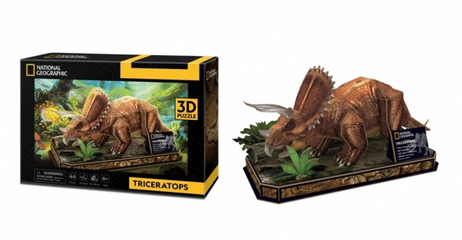 Puzzle 3D National Geographic - Triceratopo