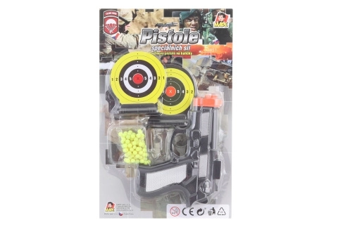 Pistola a pallini con due bersagli 15 cm