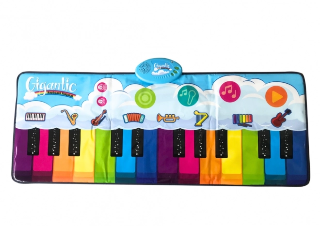 Tappeto da ballo educativo Rainbow Pianoforte con 10 melodie