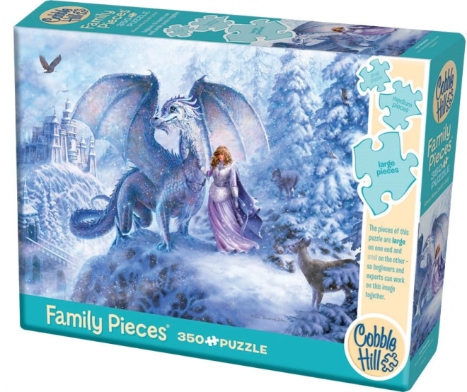 Puzzle famiglia ghiaccio drago COBBLE HILL 350 pezzi