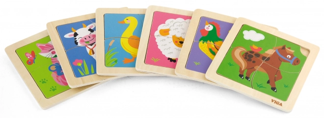 Puzzle in legno per bambini Anatroccolo