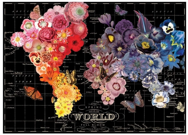 Puzzle fioritura del mondo 1000 pezzi