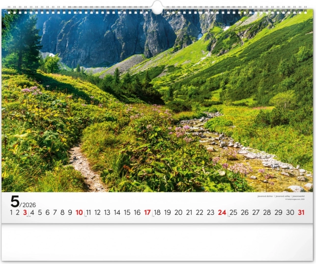 Calendario da Parete Magiche Tatra 2026