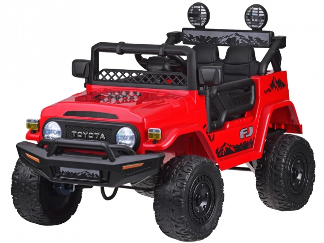 Macchina Elettrica Toyota FJ Cruiser per Bambini – Rosso