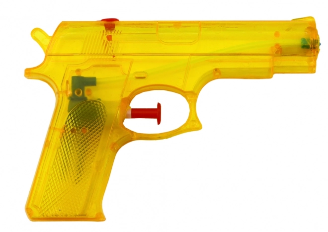 Piccolo pistola ad acqua giallo di plastica