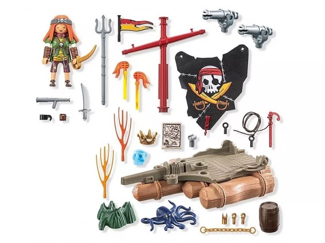 Raft dei pirati con tesoro Playmobil