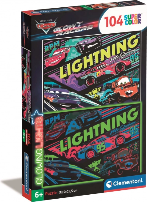 Puzzle Luminoso 104 pezzi - Auto Plakat Glow Racers