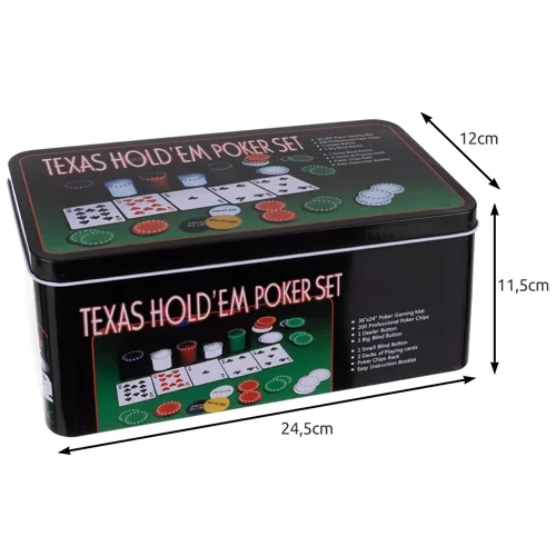 Set Poker Texas Hold'em 200 Gettoni Malatec