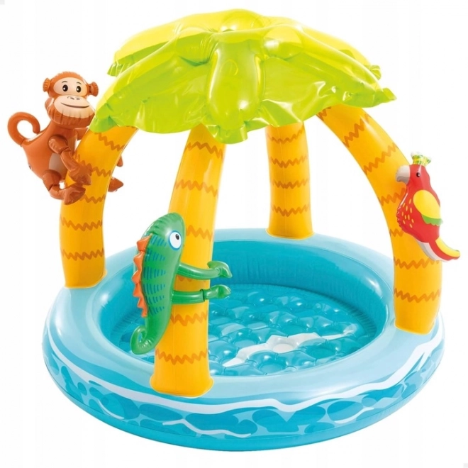 Piscina gonfiabile per bambini con tettoia a isola Intex
